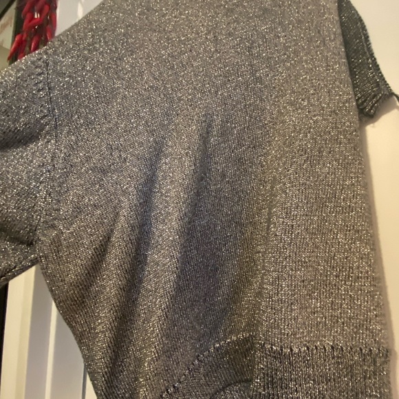 RTA shimmery silver One-Shoulder sweater - Picture 2 of 3